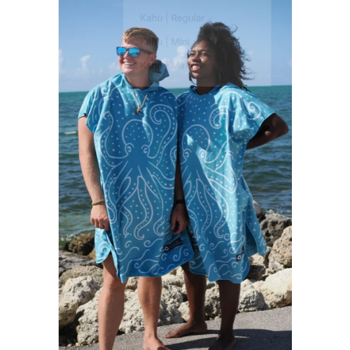 Towel Poncho - He'e - Octopus