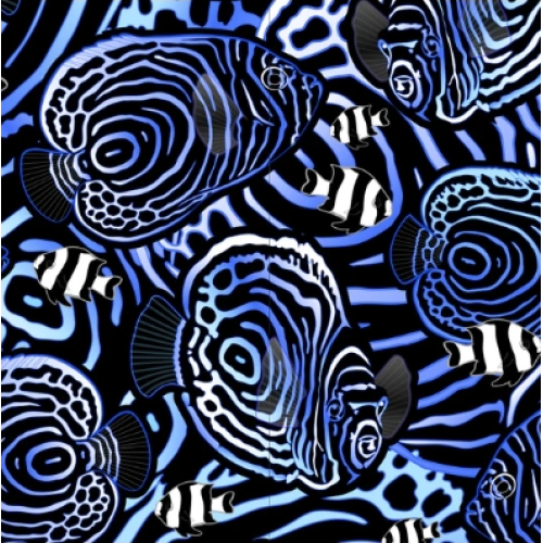 SpaceFish Army - Angel Hypnosis Zip Rash Guard