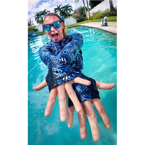 SpaceFish Army - Angel Hypnosis Zip Rash Guard