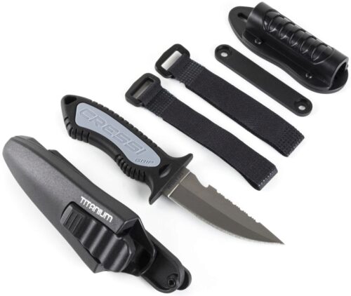 CRESSI GRIP DIVE KNIFE - TITANIUM