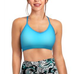 Spacefish Army Eco-friendly Bahama Blue Bikini Sports Bra Hybrid