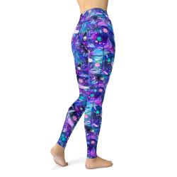 Spacefish Army Eco-Friendly Cosmic Whale Contour Legging