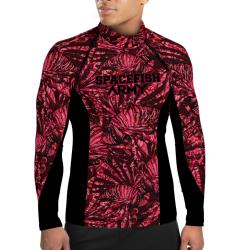Spacefish Army MENS Eco-Friendly LIonfish Invasion High Neck Rashguard