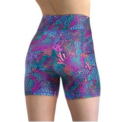 Spacefish Army Eco-Friendly Coral Kaleidoscope Shorts