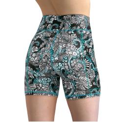 Spacefish Army Eco-Friendly Electric Blue Octofloral Shorts