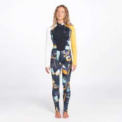 WOMENS FIN STINGER SUIT MIDNIGHT PATTERN L