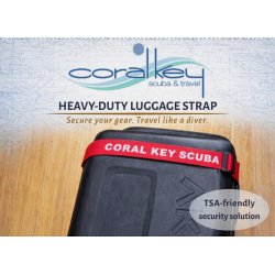 Luggage Strap - Embroidered - Red