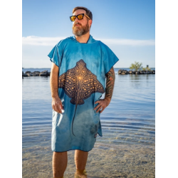 Towel Poncho - Hihimanu - Ornate Eagleray