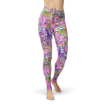 Women's Leggings Octofloral Splatterparty XS Women's Leggings Octofloral Splatterparty XS