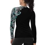 Spacefish Army Electric Blue Octofloral Contour Rashguard