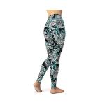 Spacefish Army Eco-Friendly Electric Blue Octofloral Contour Legging
