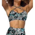 Spacefish Army Electric Blue Octofloral Bikini Sports Bra Spacefish Army Electric Blue Octofloral Bikini Sports Bra