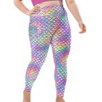 Spacefish Army Plus Size Pyschedeleic Mermaid Legging 2X
