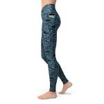 Spacefish Army Eco-Friendly Shark Camo Contour Legging