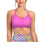 Spacefish Army Eco-Friendly Sunset Pink Bikini Sports Bra Hybrid