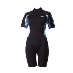 WETSUIT SHORTY for WOMEN 2MM - BLACK, 2 EXTRA LARGE WETSUIT SHORTY for WOMEN 2MM - BLACK, 2 EXTRA LARGE