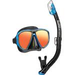 POWERVIEW M/S COMBO MIRRORED, FISHTAIL BLUE/BLACK SILICONE POWERVIEW M/S COMBO MIRRORED, FISHTAIL BLUE/BLACK SILICONE