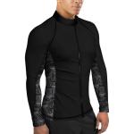 Spacefish Army MENS Eco-friendly Full Zip Up Tiger Shark Rashguard