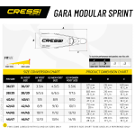 Cressi Gara Modular Sprint Turbo Fin