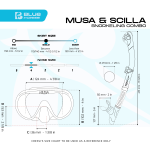Cressi Musa & Scilla Dry Snorkel Combo