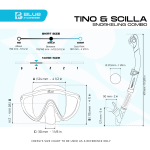 Cressi Tino & Scilla Dry Snorkel Combo