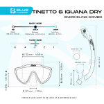 Cressi Tinetto & Iguana Dry Kid's Snorkel Set