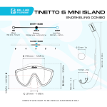 Cressi Tinetto & Mini Island Kid's Snorkel Set