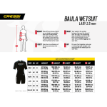 Cressi Baula 2.5mm Ladies Shorty Wetsuit 