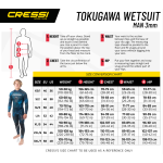 Cressi Tokugawa Nylon 3mm Men's Freediving Wetsuit