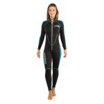 LIDO LONG 2mm LADY - BLACK/AQUA [XS]