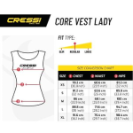 Cressi Base Layer 2.5mm Ladies Core Vest