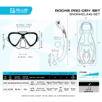 Cressi Rocks Pro Dry Snorkel Set