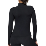 SpaceFish Army - WOMENS ZIP RASH GUARDS NIGHT DIVE BLACK