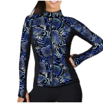 SpaceFish Army - Angel Hypnosis Zip Rash Guard