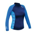 Rash Guard, Blue Hibiscus, SM Rash Guard, Blue Hibiscus, SM