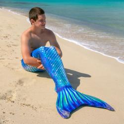 Sapphire Sea Mermaid Tail Skin