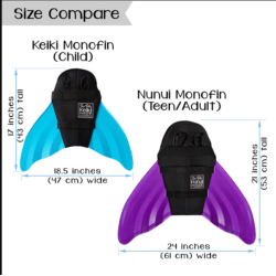 Mermaid Monofin - Adult Purple