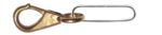 #2 SNAP HOOK - NO SWIVEL WITH STAINLESS STEEL LOOP