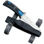 FULL SIZE KNIFE - POINTED TIP DOUBLE EDGE STAINLESS STEEL BLADE -