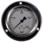 0-200 PSI LIQUID FILLED STAINLESS STEEL GAUGE, 2.5