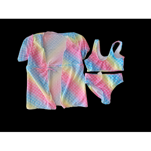 Children's 3 Piece Mermaid Swim Suit