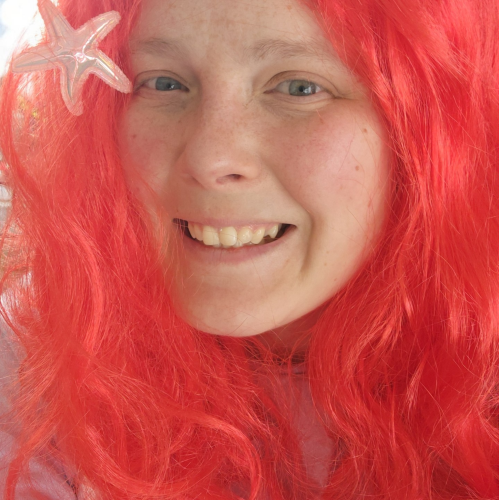 Red Mermaid Wig