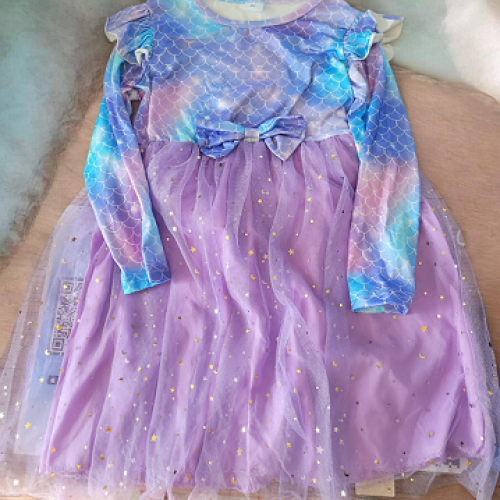 Children’s Long-Sleeve Scale Dress
