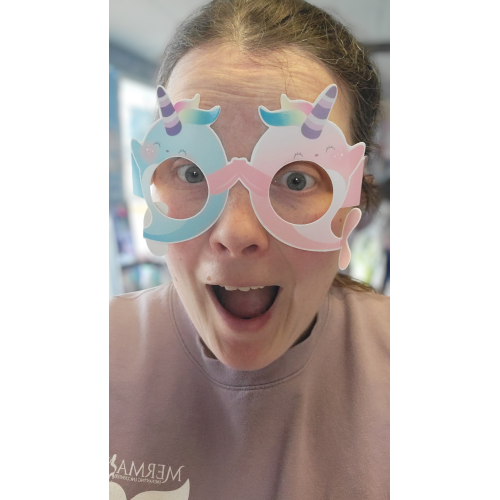 Mermaid-Themed Funny Paper Glasses