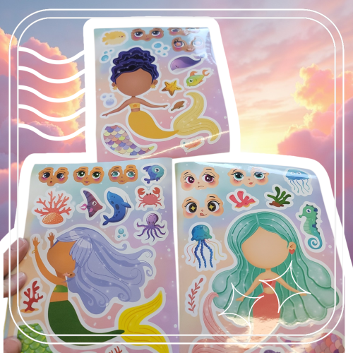 Build-Your-Own Mermaid Sticker Kit