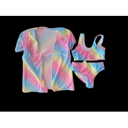 Children's 3 Piece Mermaid Swim Suit