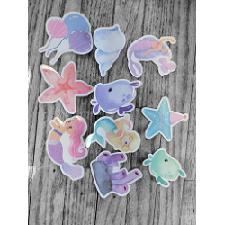 Mermaid-Themed Stickers