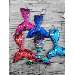 Sequin Mermaid Tail Keychain