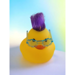 Rubber Duck with Hair and Sunglasses