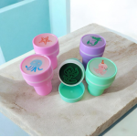 Mermaid-Themed Rubber Stamps